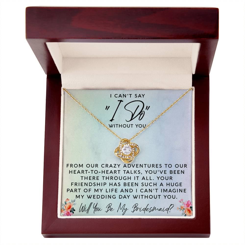 thoughtful necklace gift inviting her to be part of your wedding party